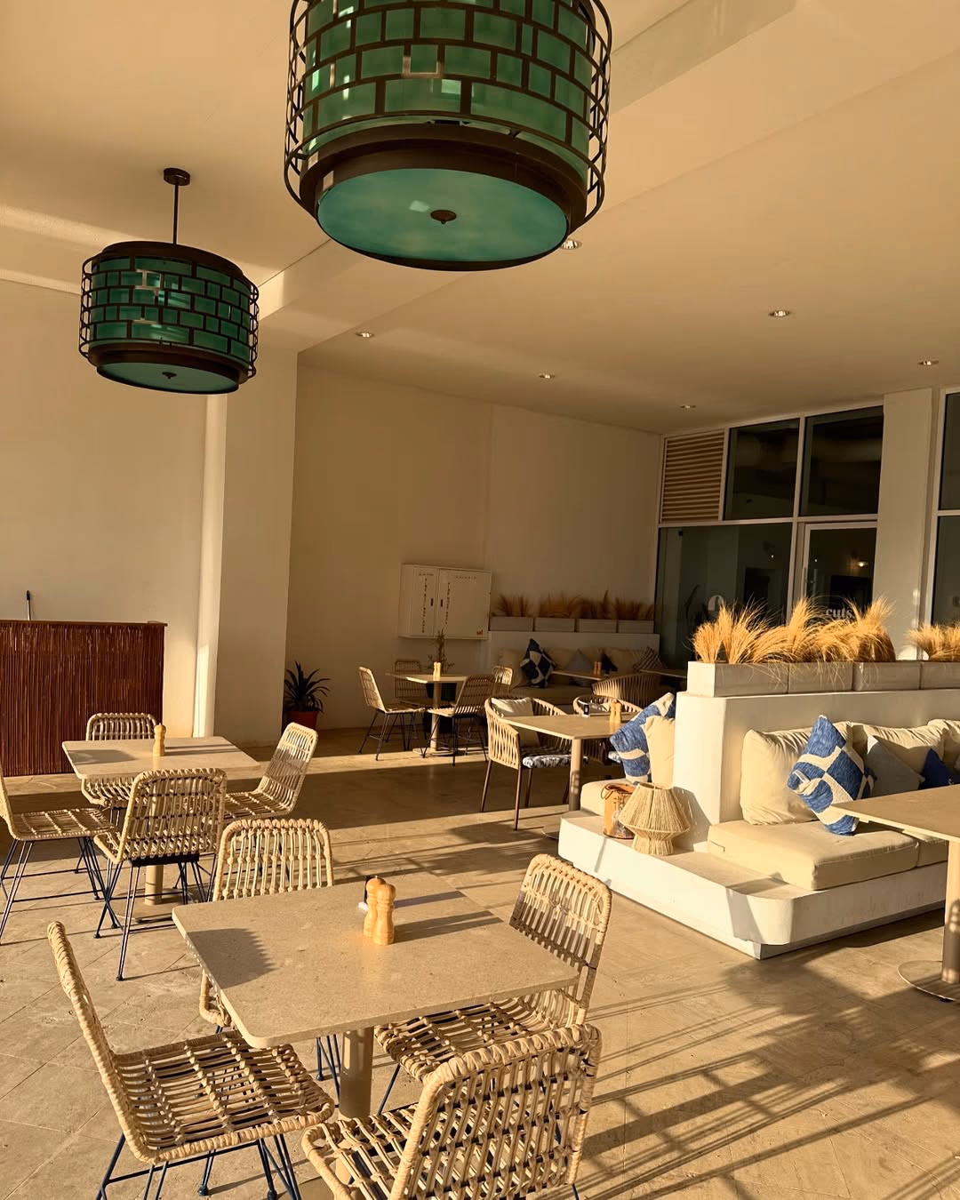 Aqaba waterfront and port with Red Sea in background Jordan